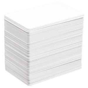 Blank white cards